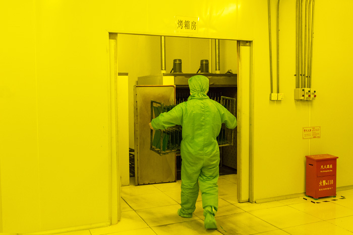 鑫海森蝕刻工藝流程-烘干 鑫海森蝕刻工藝流程-烘干